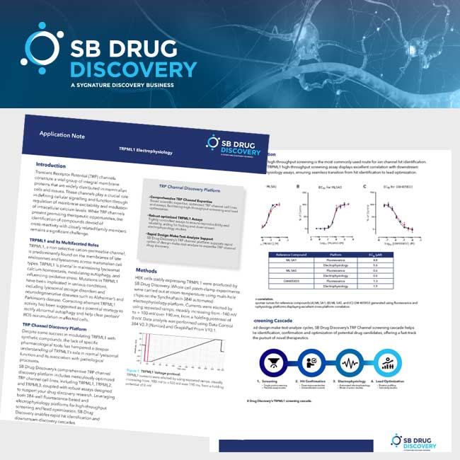 Application note: TRPML1 Drug discovery