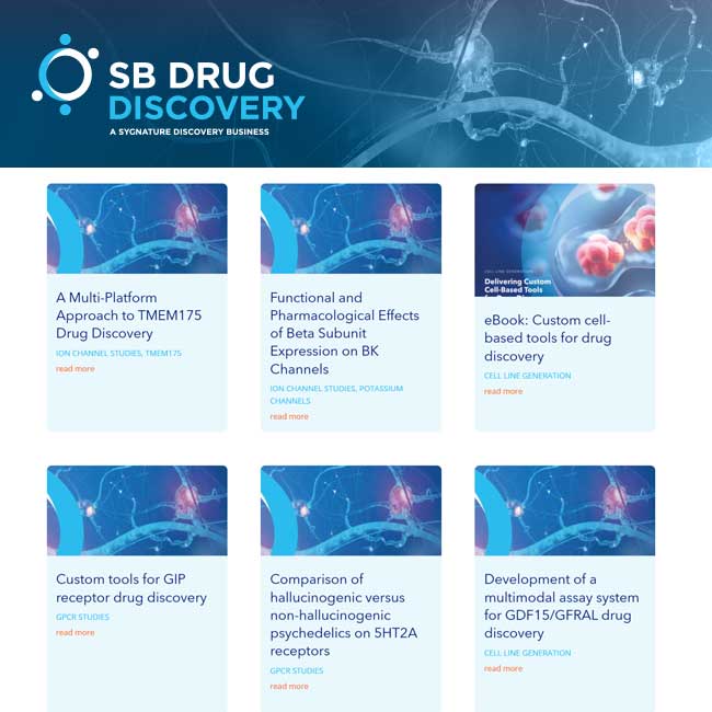 View the SB Drug Discovery Case Studies